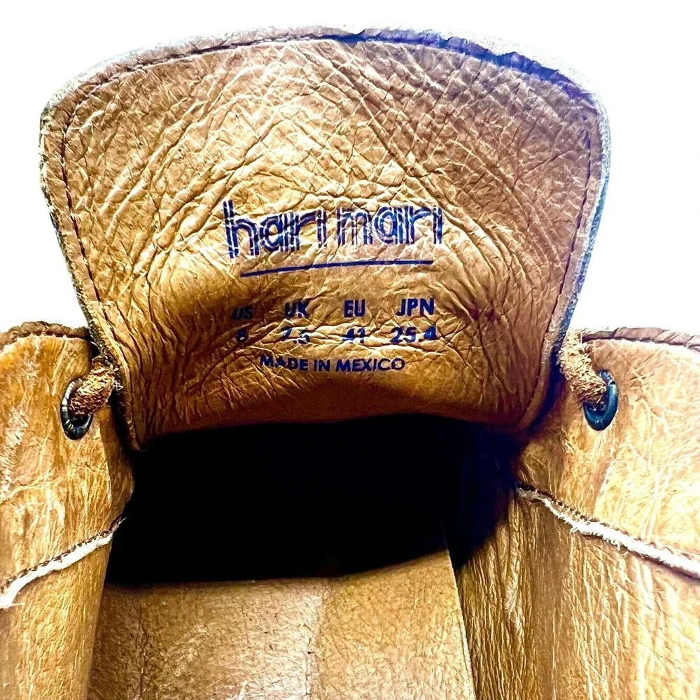 Hari Mari Men Brown Suede Chukka Boots Desert Boot Lace Up Shoes Size‎ 8